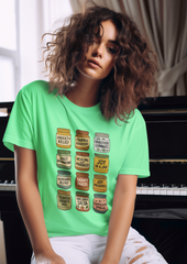 Mental Health Jar Labels Tee Shirt – Uplifting Self Care Graphic Shirt
